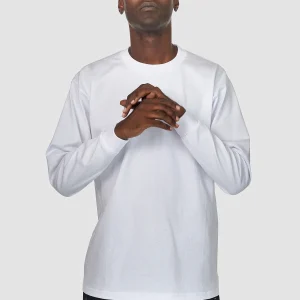 T-shirt ProClub blanc manches longues