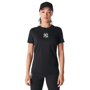 New York Yankees Womens MLB League Essential Black T-Shirt