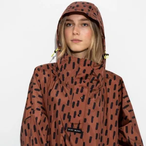 PONCHO - DROPS RUST / BLACK