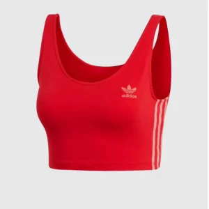 T-shirt Crop Tank Rouge