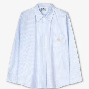 Chemise rayée Dark People bleu/blanc