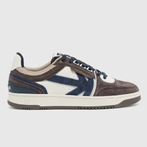 Kaotiko Boston Piping Suede Navy Baskets