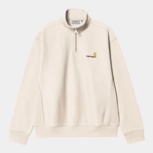 Carhartt WIP Half Zip American Script Moonbeam Sweatshirt