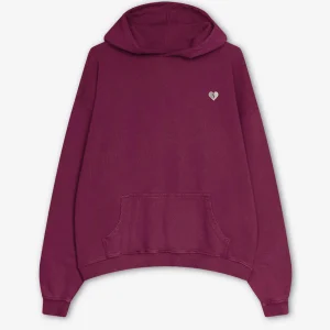 Sweatshirt Washed Broken Heart Wine
