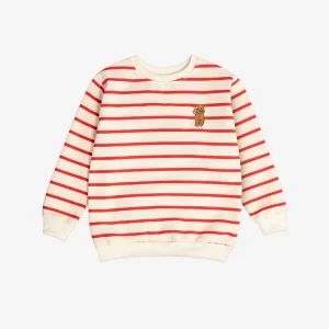 Sweatshirts Stripes Poodle Red