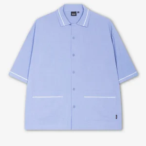 Chemise pyjama bleu