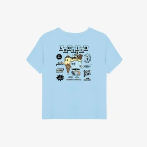 T-Shirt bleu crème glacée