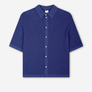 Polo Crochet Water Navy