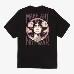 Obey Make Art Not War T-Shirt Noir
