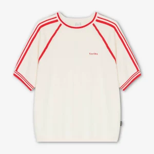 Polo Vintage Ivoire/ Rouge