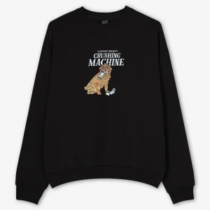 Crushing Machine Black Sweatshirt