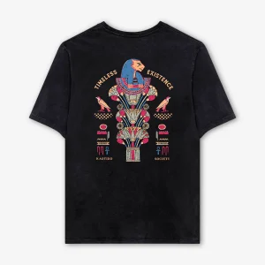 Washed Timeless Existence T-Shirt noir