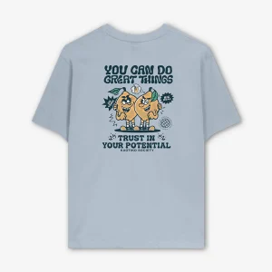 Camiseta Washed Vous pouvez faire de grandes choses Acier