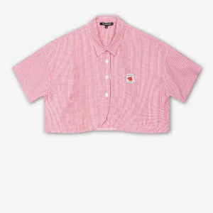 Chemise à carreaux rouge Apple