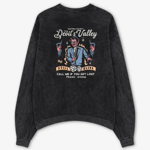 Washed Still Alive Black Sweatshirt