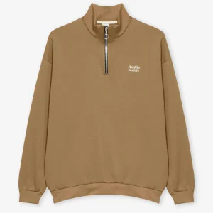 Sudadera Half Zip Kaotiko Society Sand