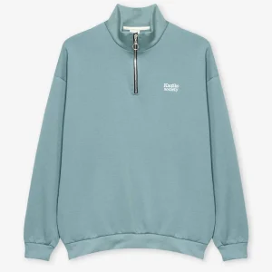 Half Zip Sweatshirt Kaotiko Society Steel