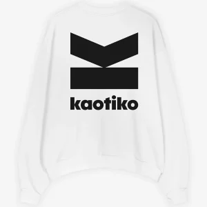 Branding Organic Cotton White Sweatshirt