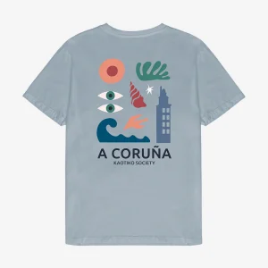 Camiseta Washed A Coruña Steel