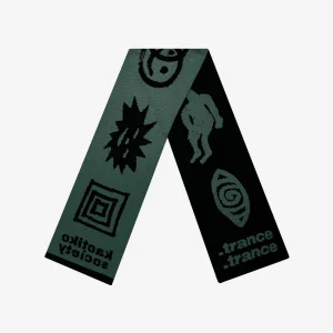 Écharpe Trance noire/verte