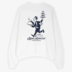 Sweatshirt La Dolce Vita Coton Biologique Blanc