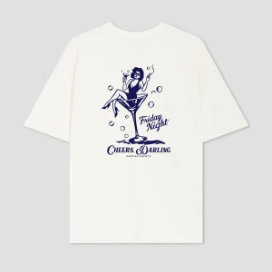 Camiseta Cheers Darling Organic Cotton Ivory