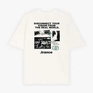 Camiseta Disconnected Your Vision Coton bio Ivoire