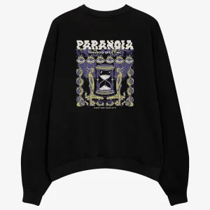 Sudadera Washed Paranoia Black
