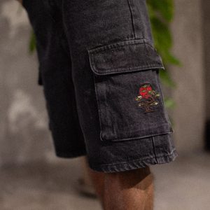 Bermuda Cargo Bonsai Denim Black