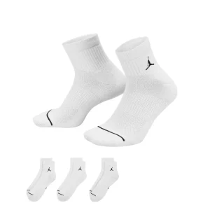 Everyday Cush Poly Anckle Socks Blanc (3 Pairs)