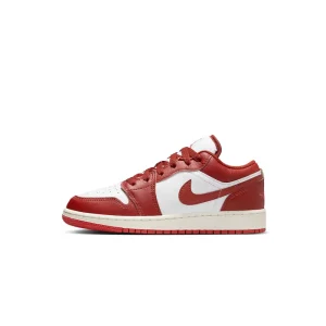 Air Jordan 1 Low SE White Dune Red (GS)