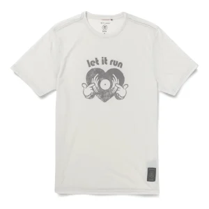 Roark Run Amok - Mathis Core Running Tee - ivory - teeshirt running hommes