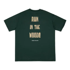 Peaufine Athletics - Wood T-shirt Run In The Woods - pine forest - Teeshirt Running Hommes