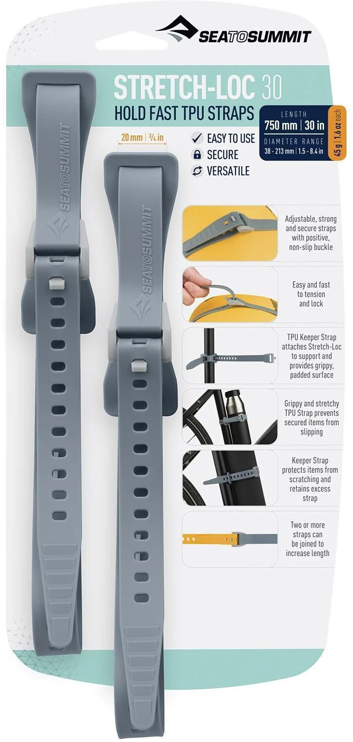 Accessoire de sac Stretch-Loc TPU Straps 30" x 3/4" (2 packs) – Image 2