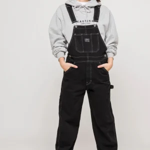 Salopette noir contrastée