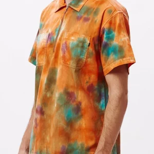 Chemise Obey Drops Orange Multi