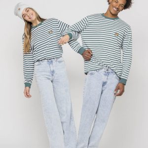 Camiseta Green Striped Heart