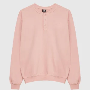 Sweatshirt Helmer Washed Rose Pâle