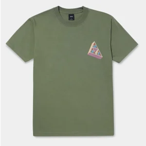 T-shirt Huf Based Triple Triangle Olive