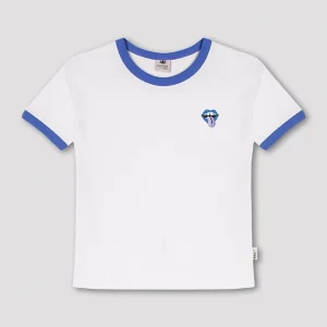 Tee-shirt Rolling White/Royal