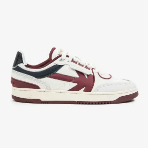 Baskets Kaotiko Boston Piping Off White / Burgundy