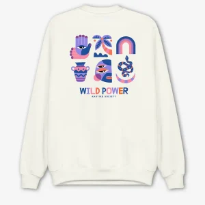 Sweatshirt Wild Power en coton biologique