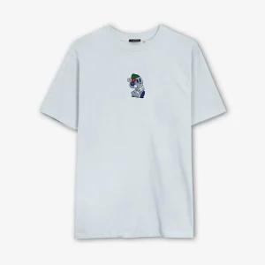 T-shirt Washed World Blue Baby
