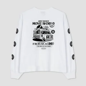 T-shirt blanc Foodtruck Just Dance