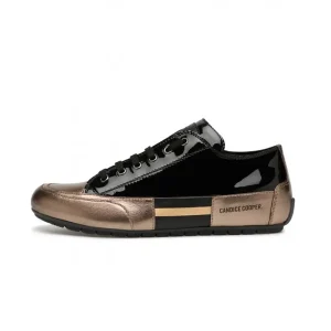 Candice Cooper – ROCK PATCH W – Metallic Nappa Lux/Patent Goat Skin – Bronze-Black – sneakers