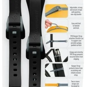 Accessoire de sac Stretch-Loc TPU Straps 25" x 3/4" (2 packs)